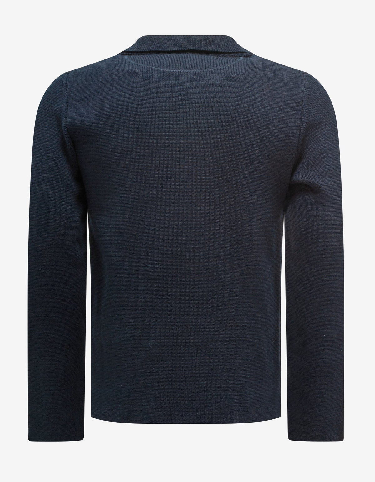 Valentino Navy Blue Double-Breasted Knitted Jacket