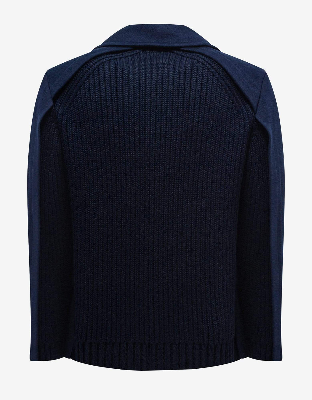 Valentino Navy Blue Double-Breasted Wool Jacket