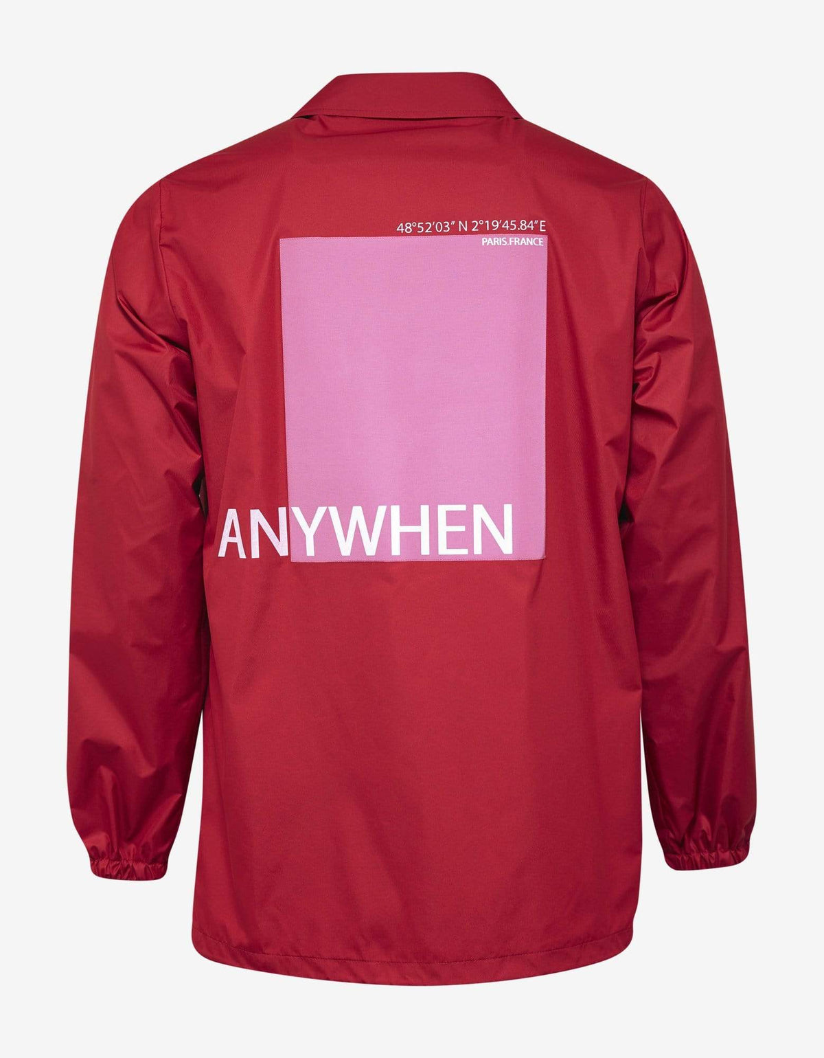 Valentino Red 'Anywhen' Print Coach Jacket