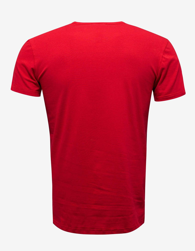 Versace Gym Red Stretch Cotton T-Shirt