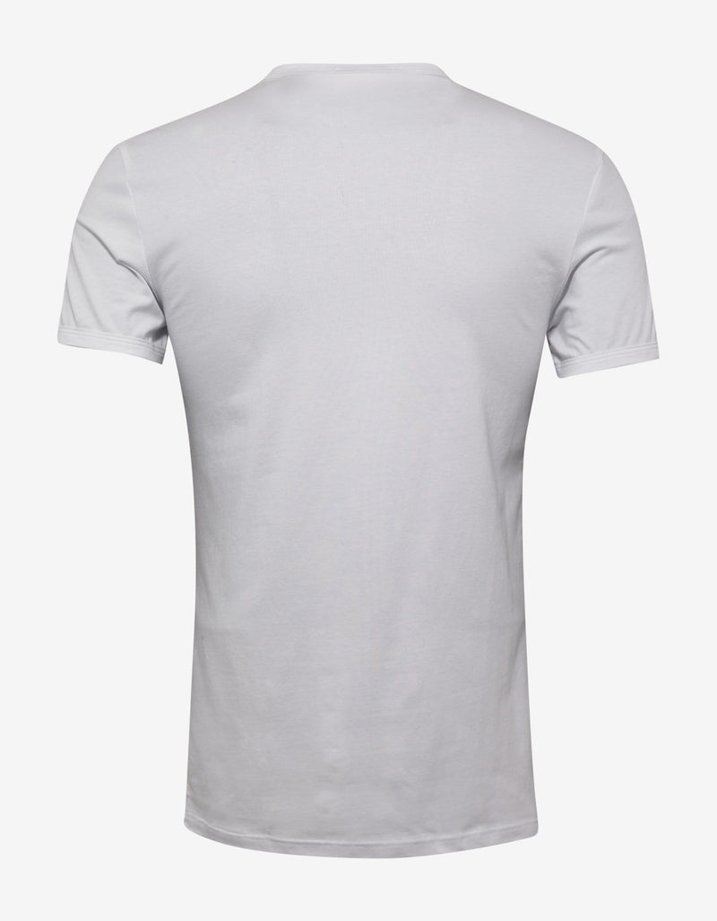 Versace Gym White Greca Trim Stretch Cotton T-Shirt