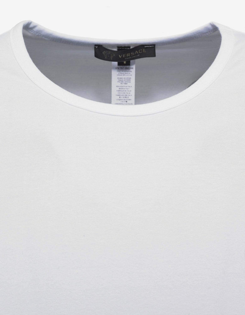Versace Gym White Stretch Cotton T-Shirt