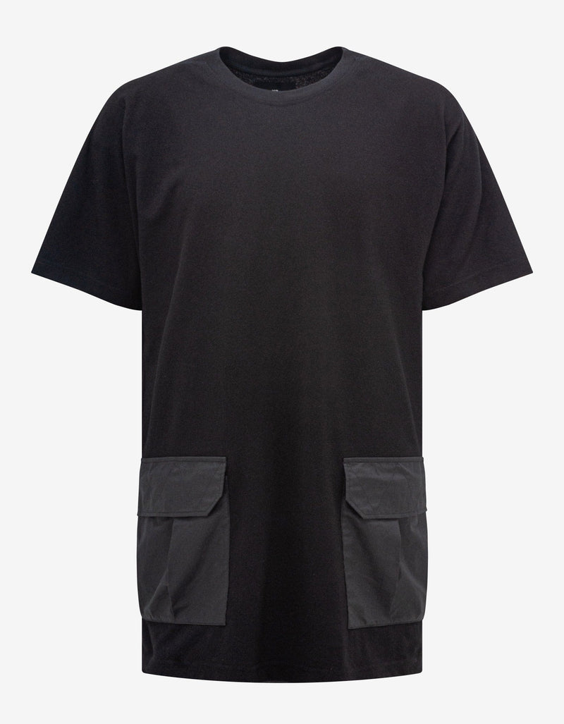 Y-3 Black Crepe Jersey Pocket T-Shirt