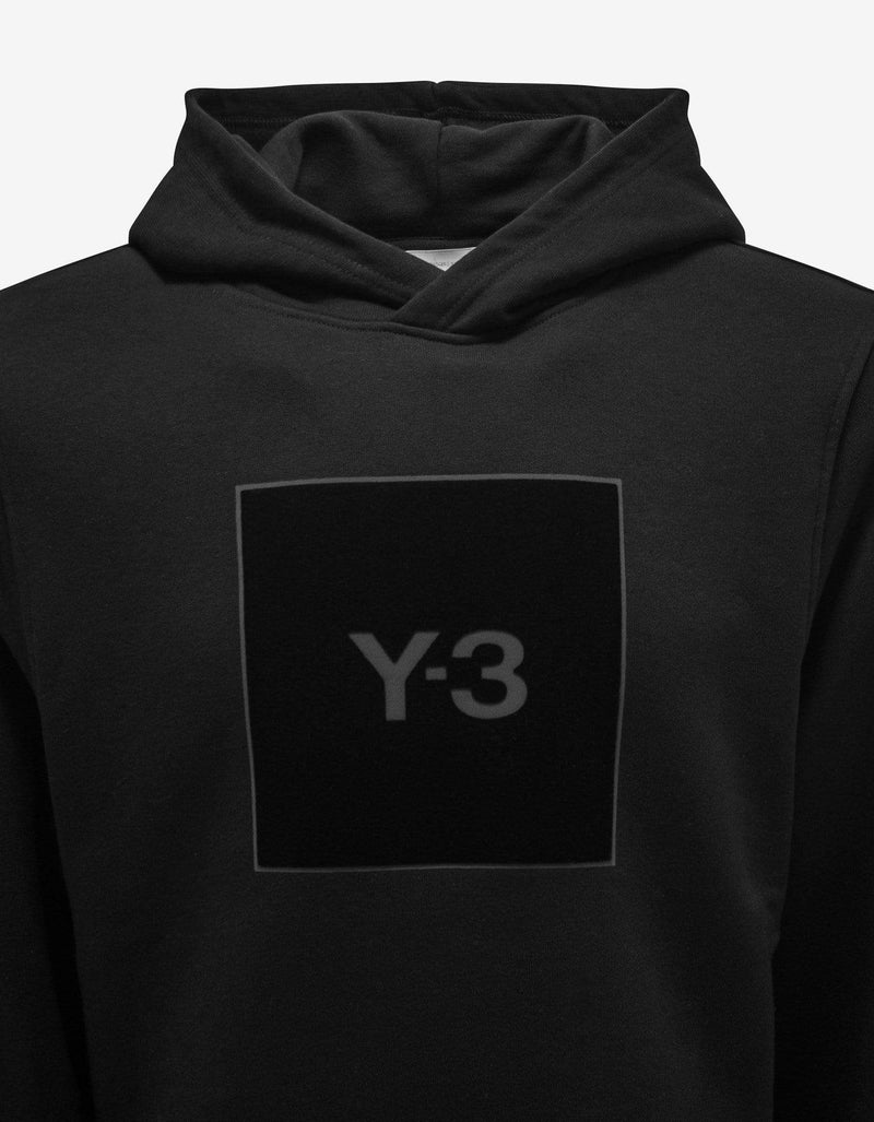 Y-3 Black Square Logo Hoodie
