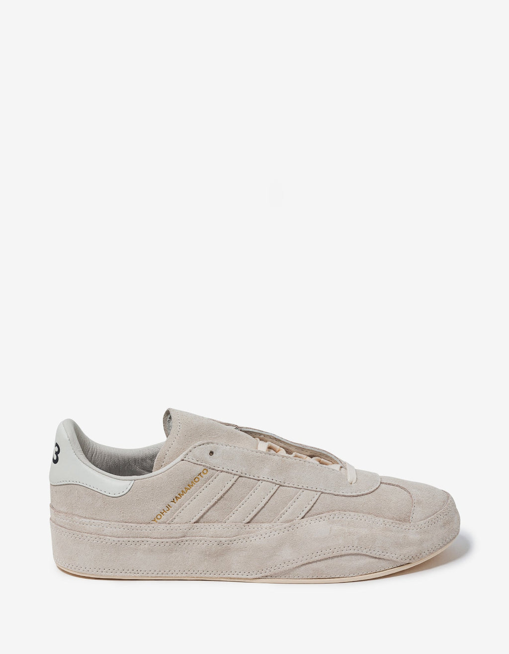 Y-3 Cream Gazelle Suede Leather Trainers