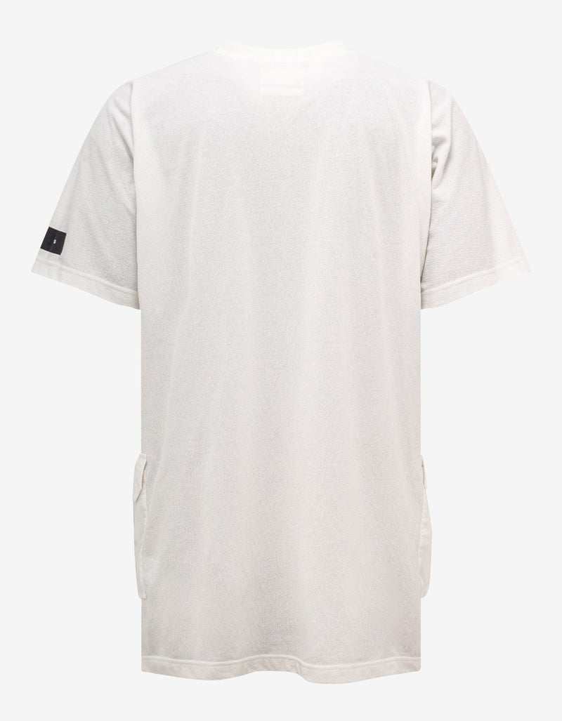 Y-3 Off White Crepe Jersey Pocket T-Shirt