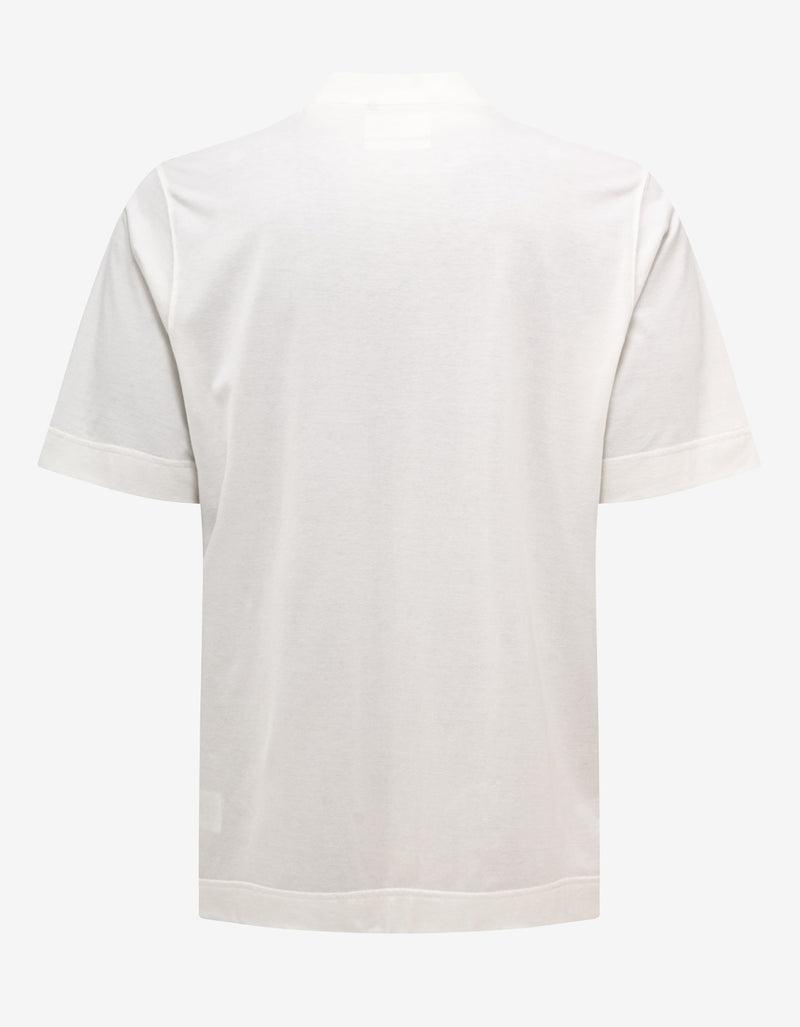 Y-3 Off White Half Zip Logo T-Shirt