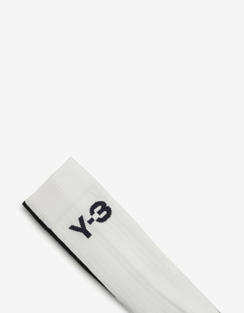 Y-3 White Contrast Stripe Logo Socks